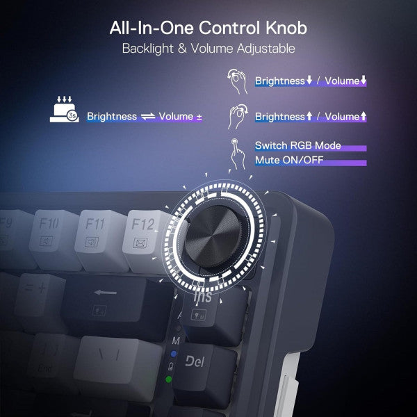 Redragon K673 PRO 75% Wireless RGB Red Switches (Abyssal Blue) Redragon K673 PRO 75% Wireless RGB Red Switches (Abyssal Blue)